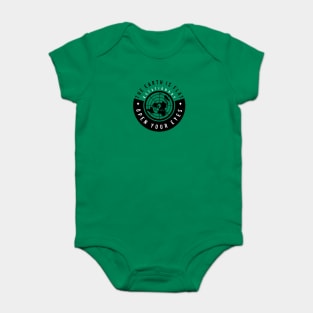 Flat Earth Circle Logo Baby Bodysuit